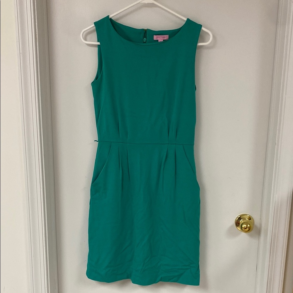 Lilly Pulitzer Sleeveless Green Dress Jersey feel